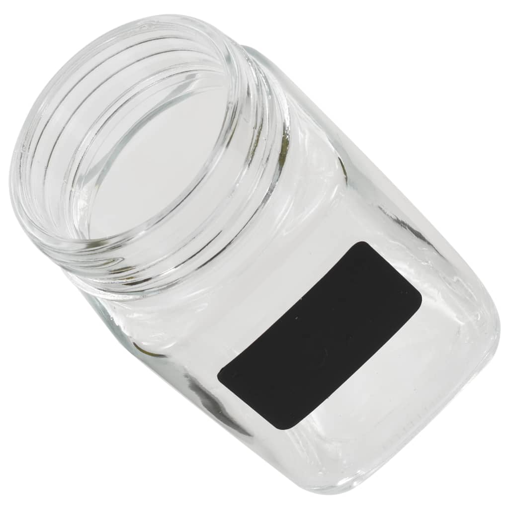 vidaXL Borcane de depozitare cu etichetă, 24 buc., 300 ml vidaXL Borcane de depozitare cu etichetă, 24 buc., 300 ml