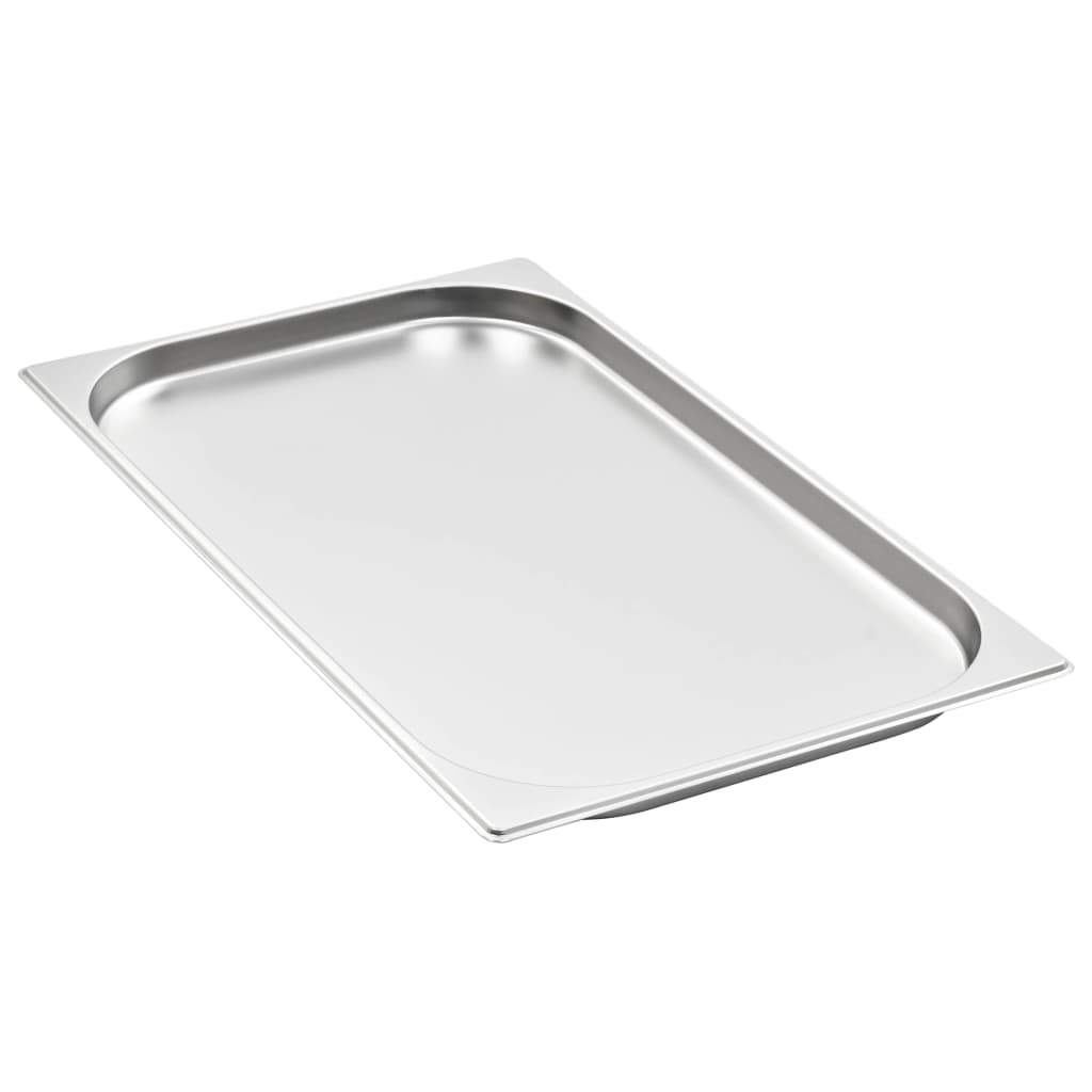 vidaXL Recipiente Gastronorm 4 buc. GN 1/1 20 mm oțel inoxidabil