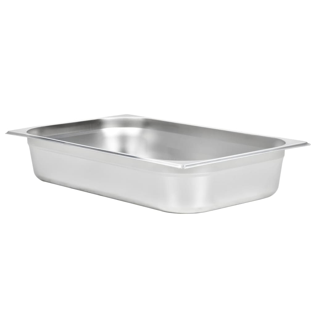 vidaXL Recipiente Gastronorm 4 buc. GN 1/1 100 mm oțel inoxidabil vidaXL Recipiente Gastronorm 4 buc. GN 1/1 100 mm oțel inoxidabil