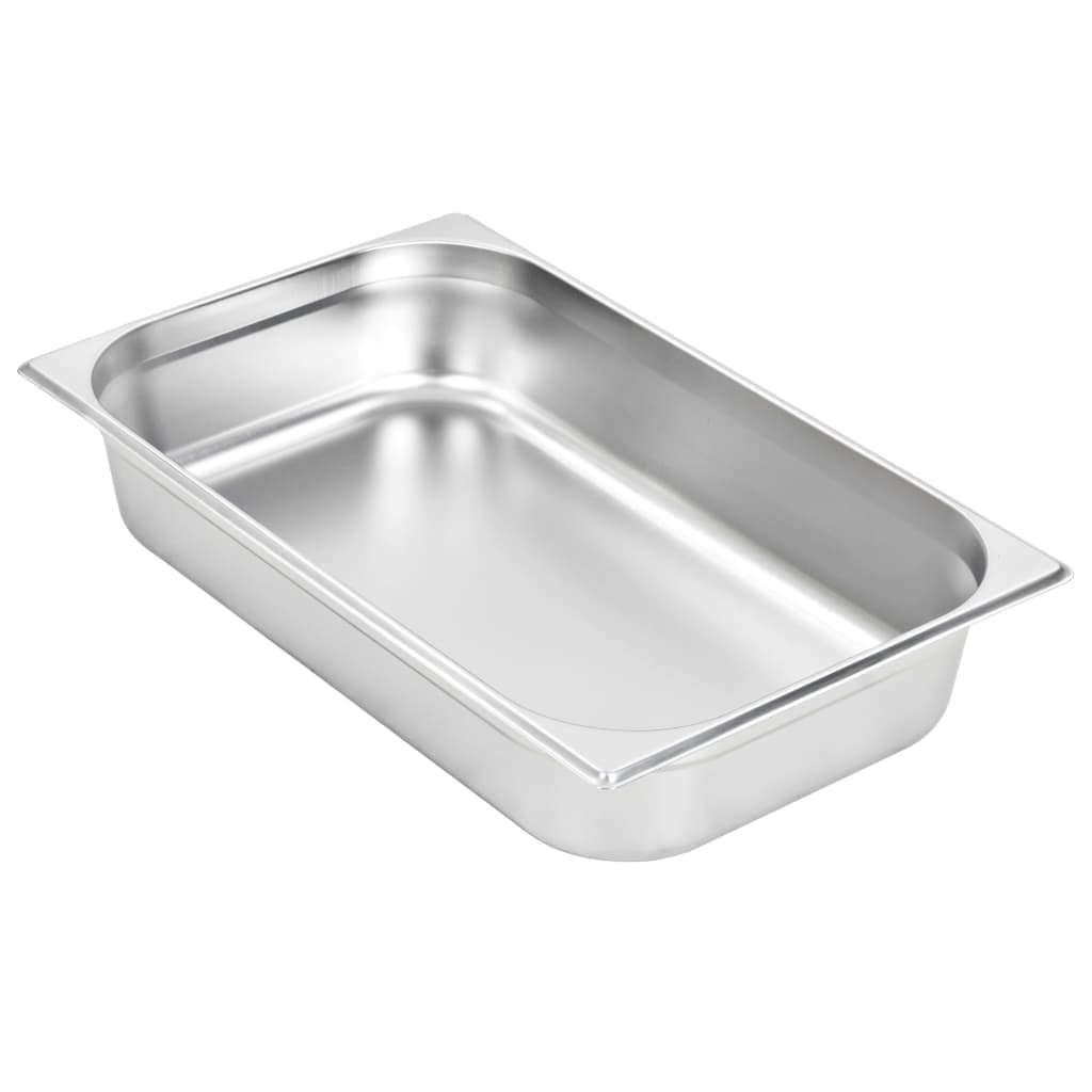 vidaXL Recipiente Gastronorm 4 buc. GN 1/1 100 mm oțel inoxidabil vidaXL Recipiente Gastronorm 4 buc. GN 1/1 100 mm oțel inoxidabil