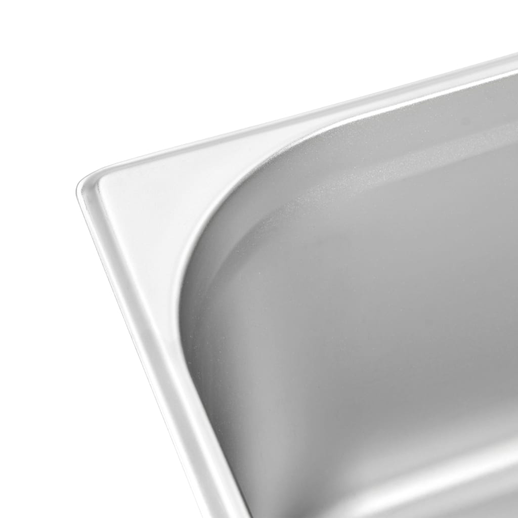 vidaXL Recipiente Gastronorm 2 buc. GN 1/1 200 mm oțel inoxidabil