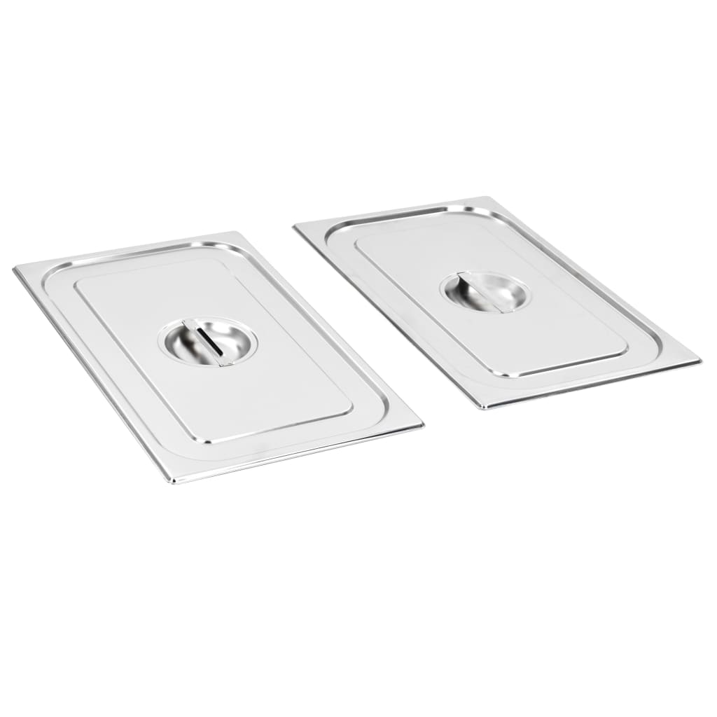 Capace pentru tavă GN 1/1, 2 buc., oțel inoxidabil Capace pentru tavă GN 1/1, 2 buc., oțel inoxidabil