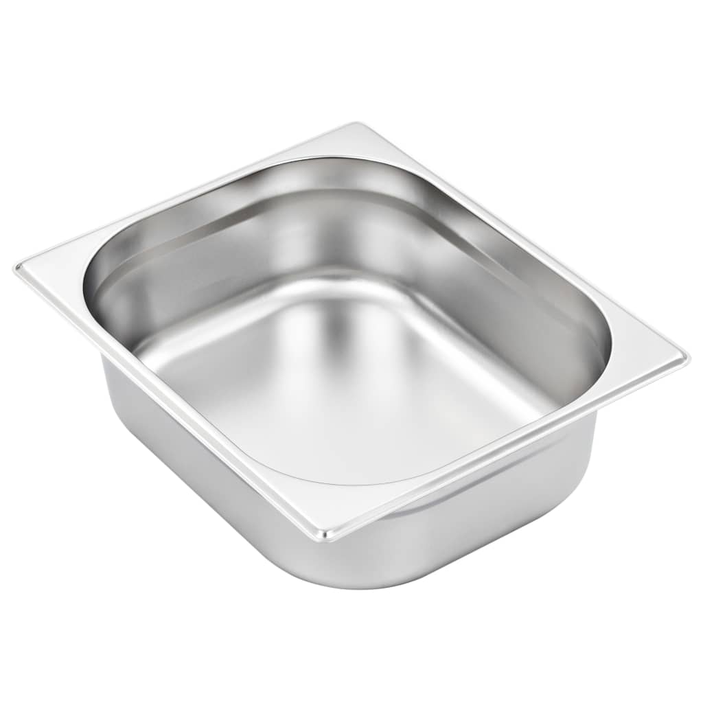 vidaXL Recipiente Gastronorm 4 buc. GN 1/2 100 mm oțel inoxidabil vidaXL Recipiente Gastronorm 4 buc. GN 1/2 100 mm oțel inoxidabil