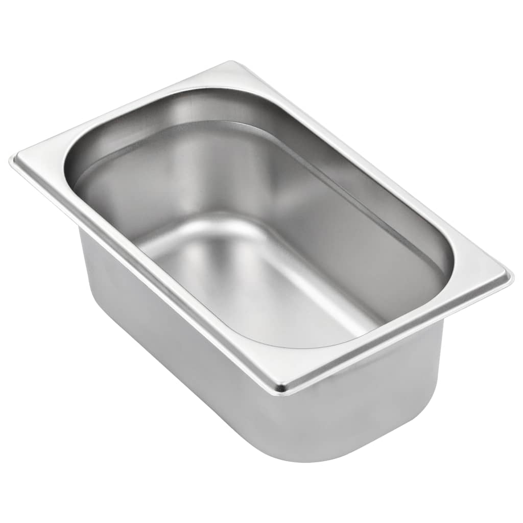 vidaXL Recipiente Gastronorm 8 buc. GN 1/4 100 mm oțel inoxidabil vidaXL Recipiente Gastronorm 8 buc. GN 1/4 100 mm oțel inoxidabil