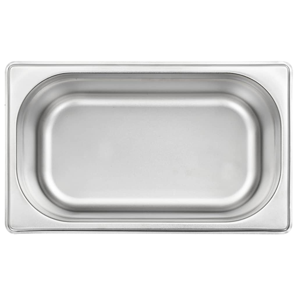 vidaXL Recipiente Gastronorm 8 buc. GN 1/4 100 mm oțel inoxidabil vidaXL Recipiente Gastronorm 8 buc. GN 1/4 100 mm oțel inoxidabil