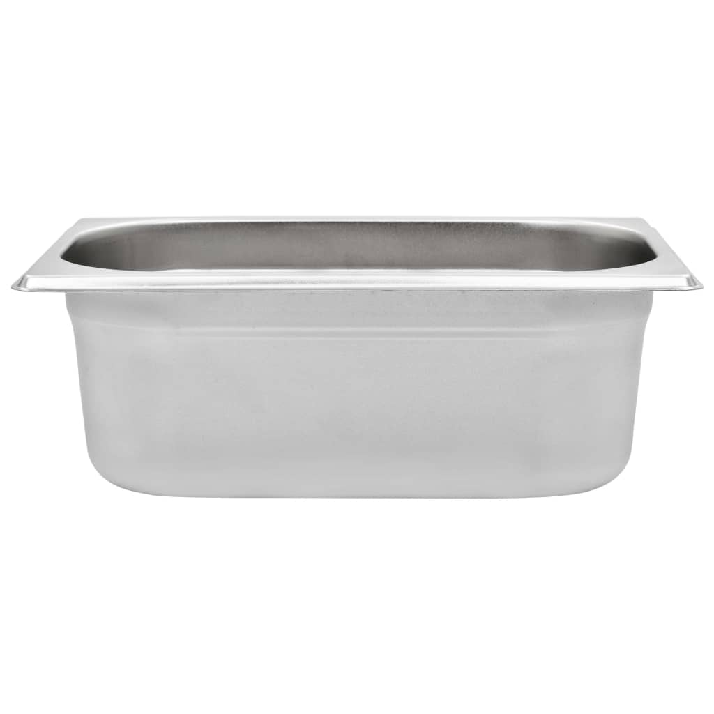 vidaXL Recipiente Gastronorm 8 buc. GN 1/4 100 mm oțel inoxidabil vidaXL Recipiente Gastronorm 8 buc. GN 1/4 100 mm oțel inoxidabil
