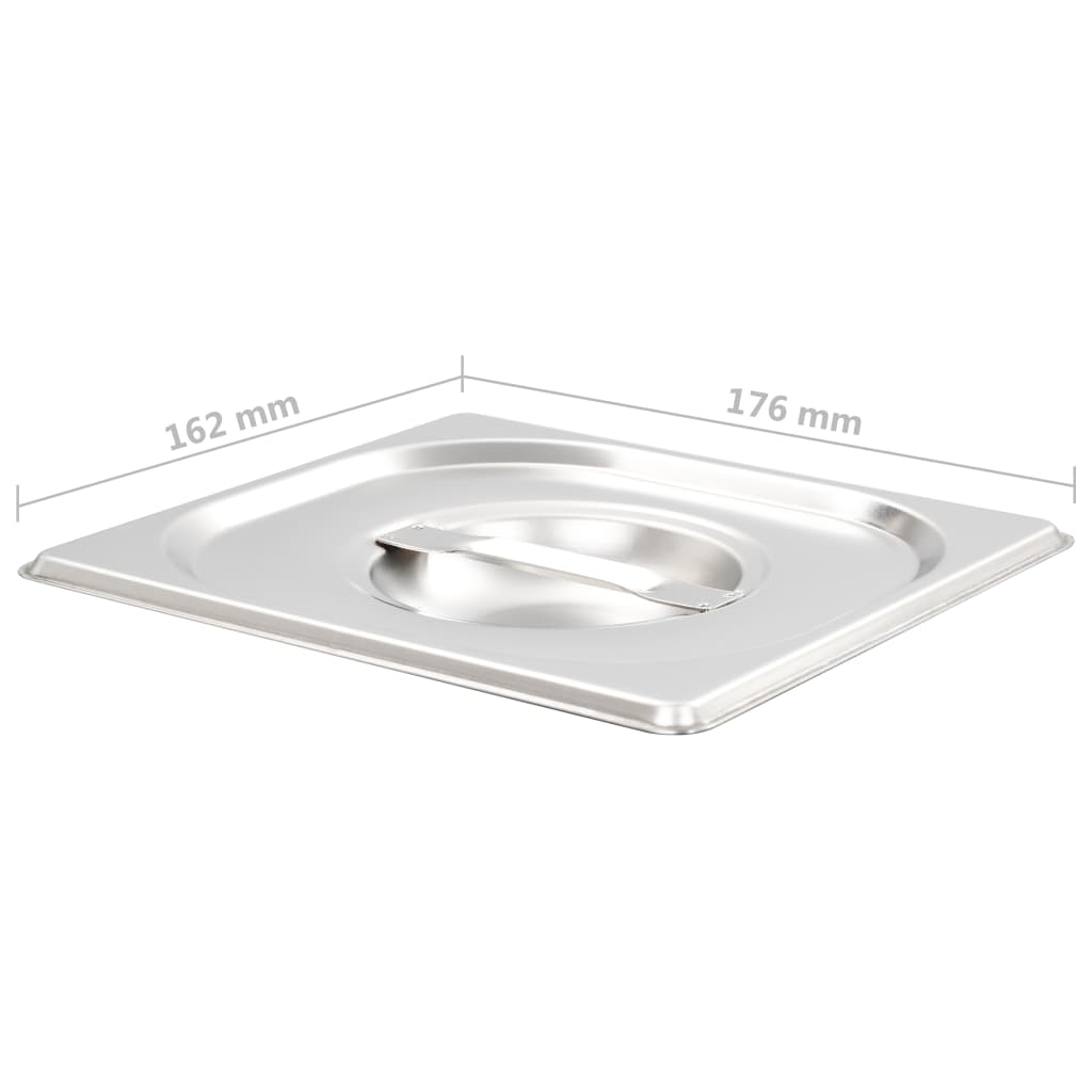 Capace pentru tavă GN 1/6, 8 buc., oțel inoxidabil Capace pentru tavă GN 1/6, 8 buc., oțel inoxidabil