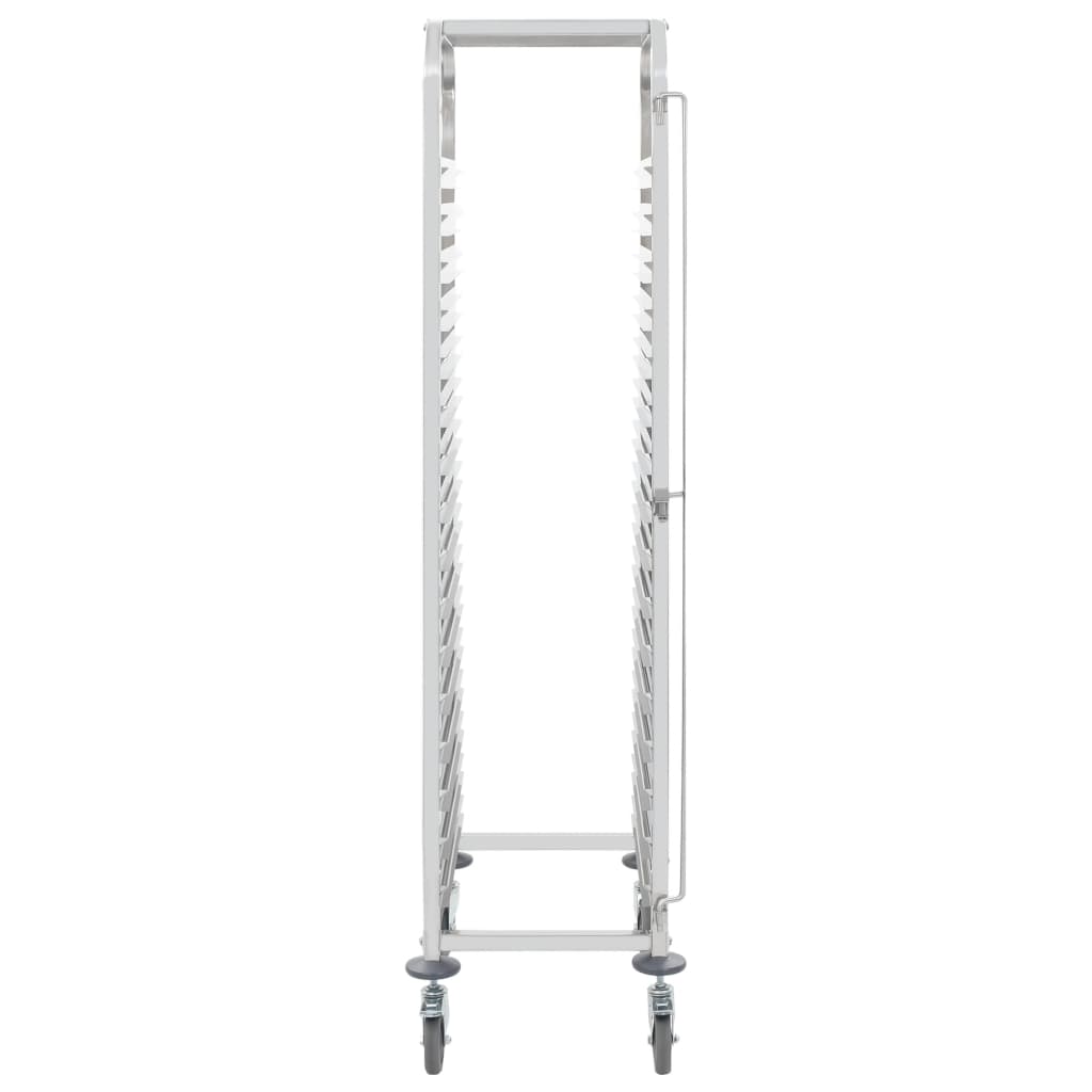 vidaXL Cărucior bucătărie pentru 16 tăvi, 38x55x163cm, oțel inoxidabil vidaXL Cărucior bucătărie pentru 16 tăvi, 38x55x163cm, oțel inoxidabil