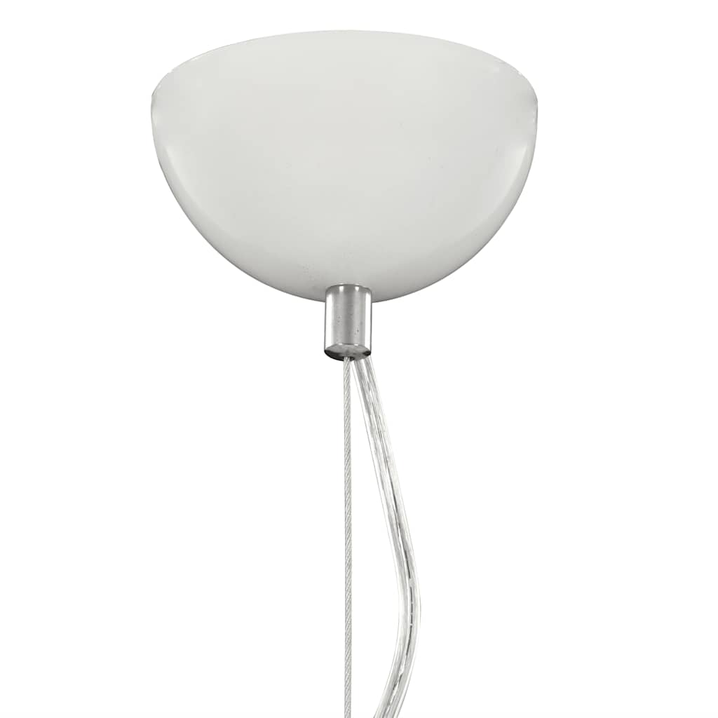 vidaXL Lampă suspendată, alb și argintiu, Ø50 cm, E27 vidaXL Lampă suspendată, alb și argintiu, Ø50 cm, E27