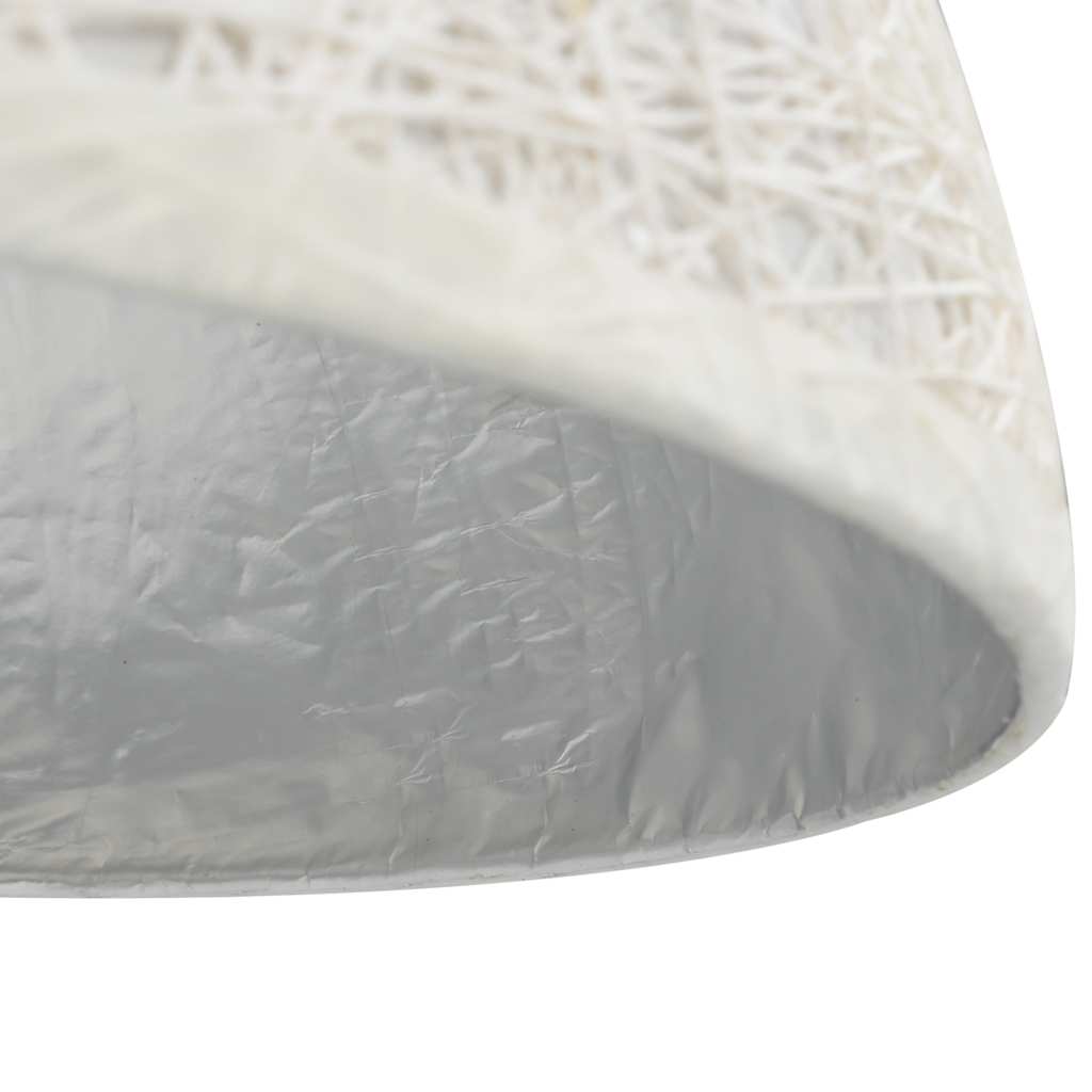 vidaXL Lampă suspendată, alb și argintiu, Ø50 cm, E27 vidaXL Lampă suspendată, alb și argintiu, Ø50 cm, E27