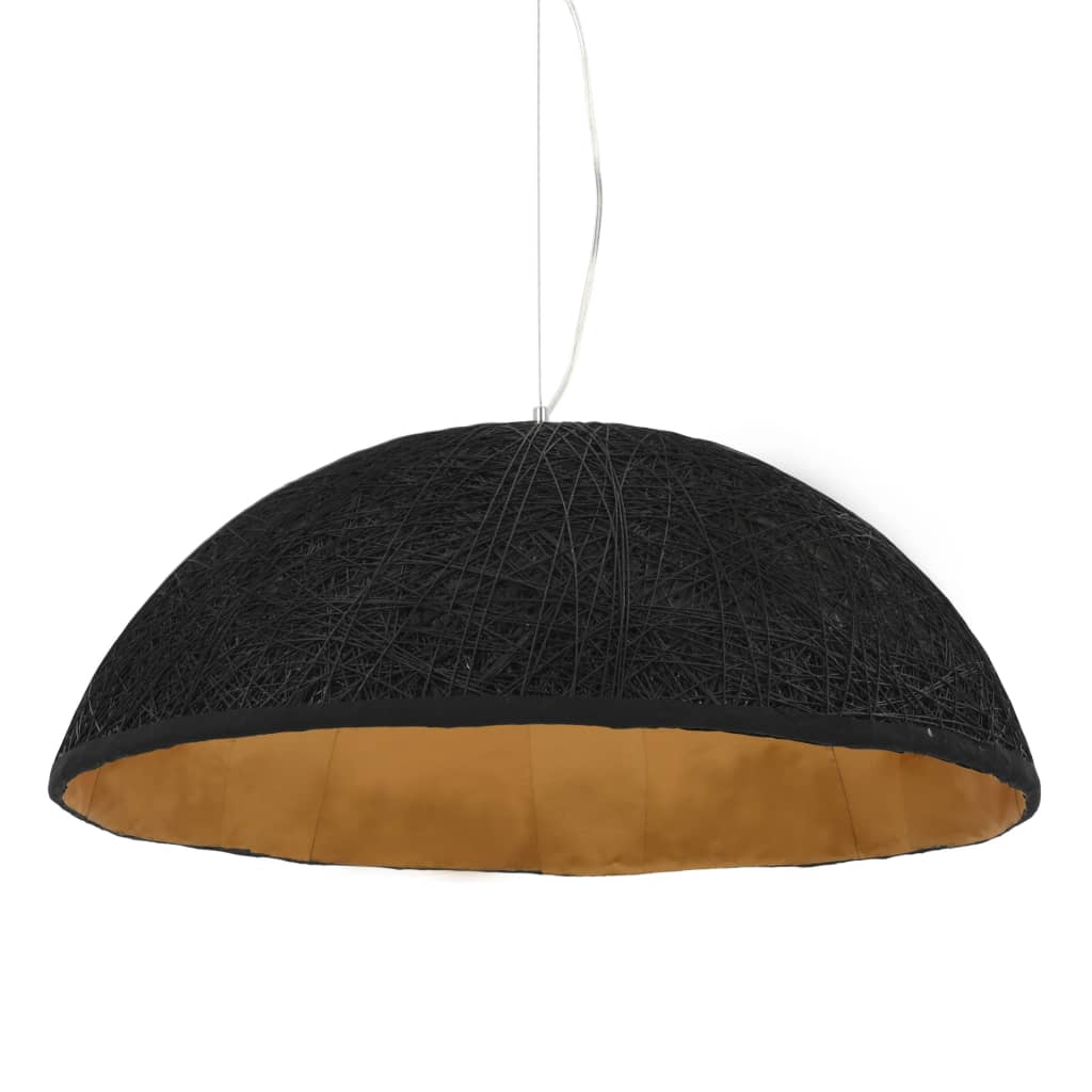 vidaXL Lampă suspendată, negru și auriu, Ø70 cm, E27 vidaXL Lampă suspendată, negru și auriu, Ø70 cm, E27