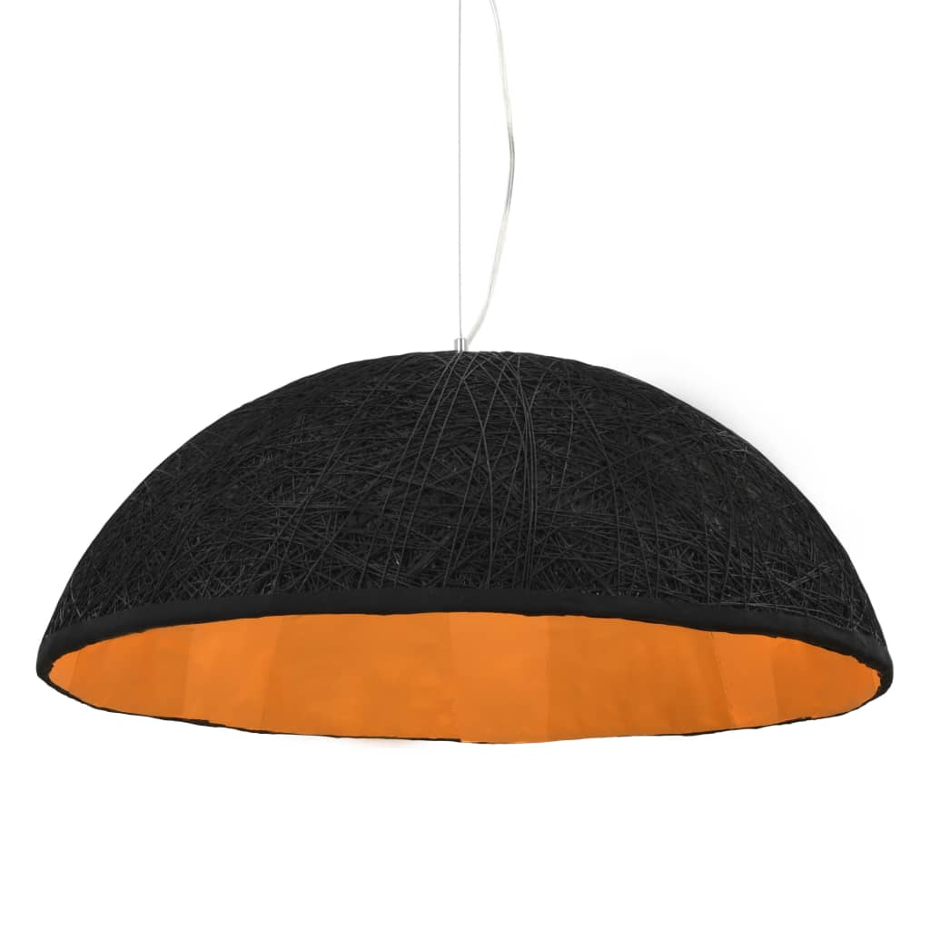 vidaXL Lampă suspendată, negru și auriu, Ø70 cm, E27 vidaXL Lampă suspendată, negru și auriu, Ø70 cm, E27