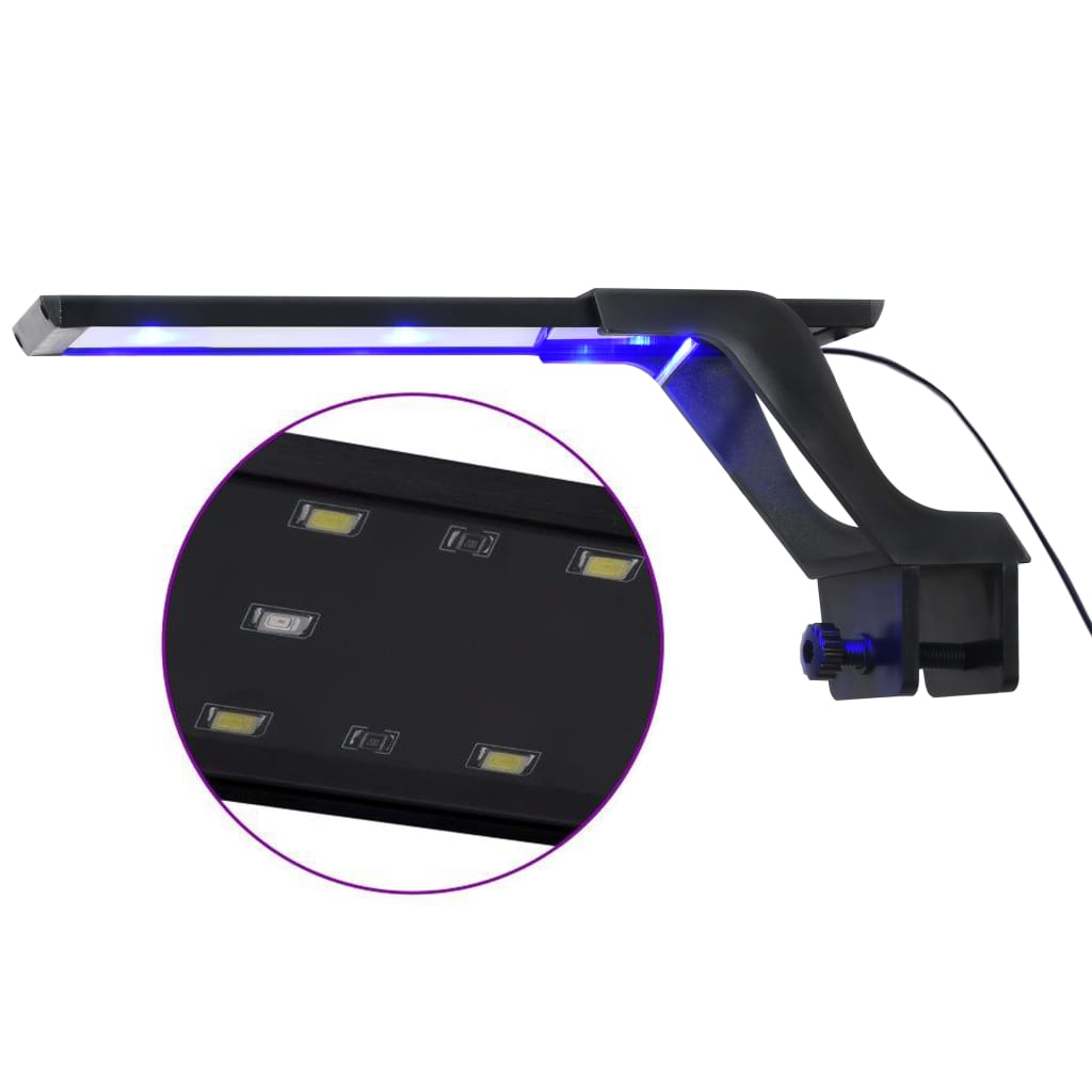 vidaXL Lampă LED pentru acvariu, cu clemă, albastru/alb, 25-45 cm vidaXL Lampă LED pentru acvariu, cu clemă, albastru/alb, 25-45 cm