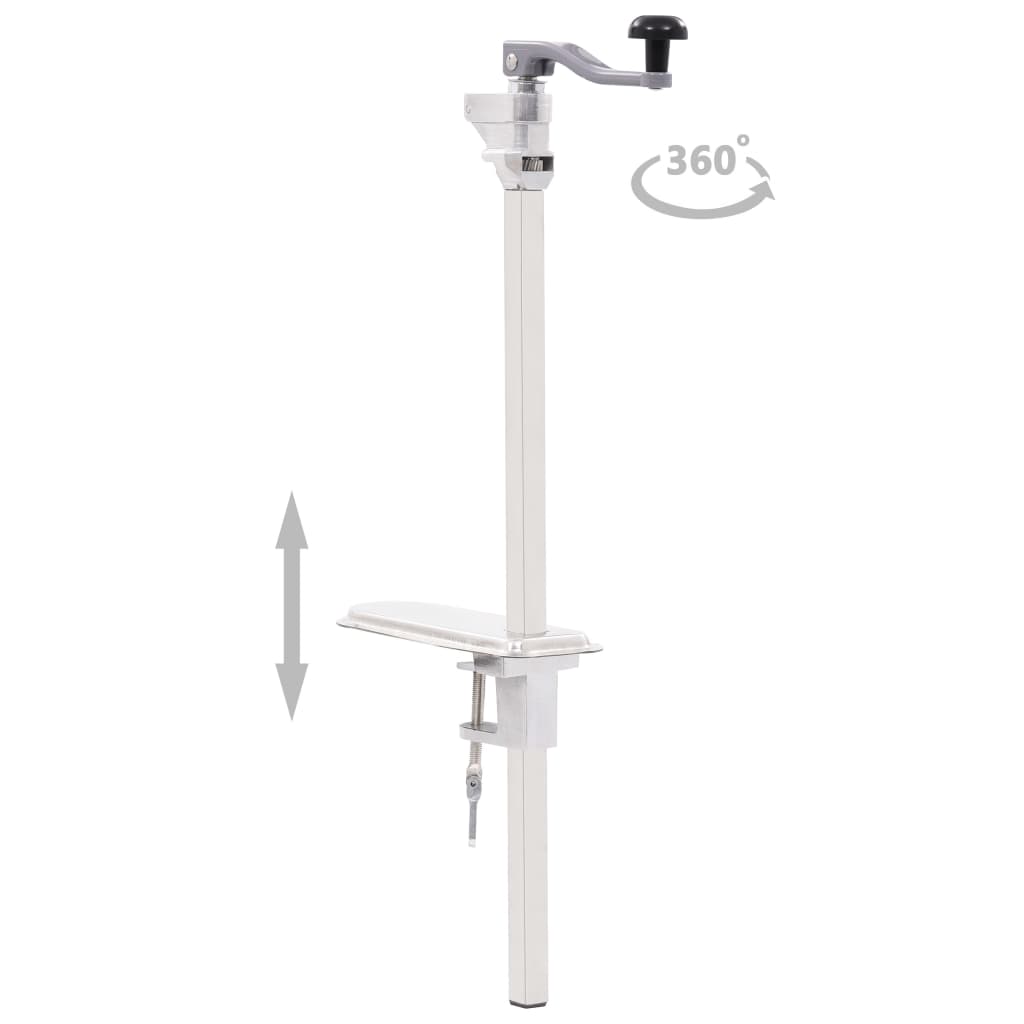 vidaXL Deschizător conserve, argintiu 70 cm aluminiu & oțel inoxidabil vidaXL Deschizător conserve, argintiu 70 cm aluminiu & oțel inoxidabil