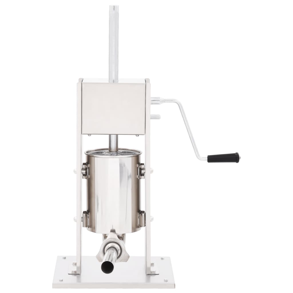 vidaXL Aparat de umplut cârnați manual, argintiu, 3 L, oțel inoxidabil vidaXL Aparat de umplut cârnați manual, argintiu, 3 L, oțel inoxidabil