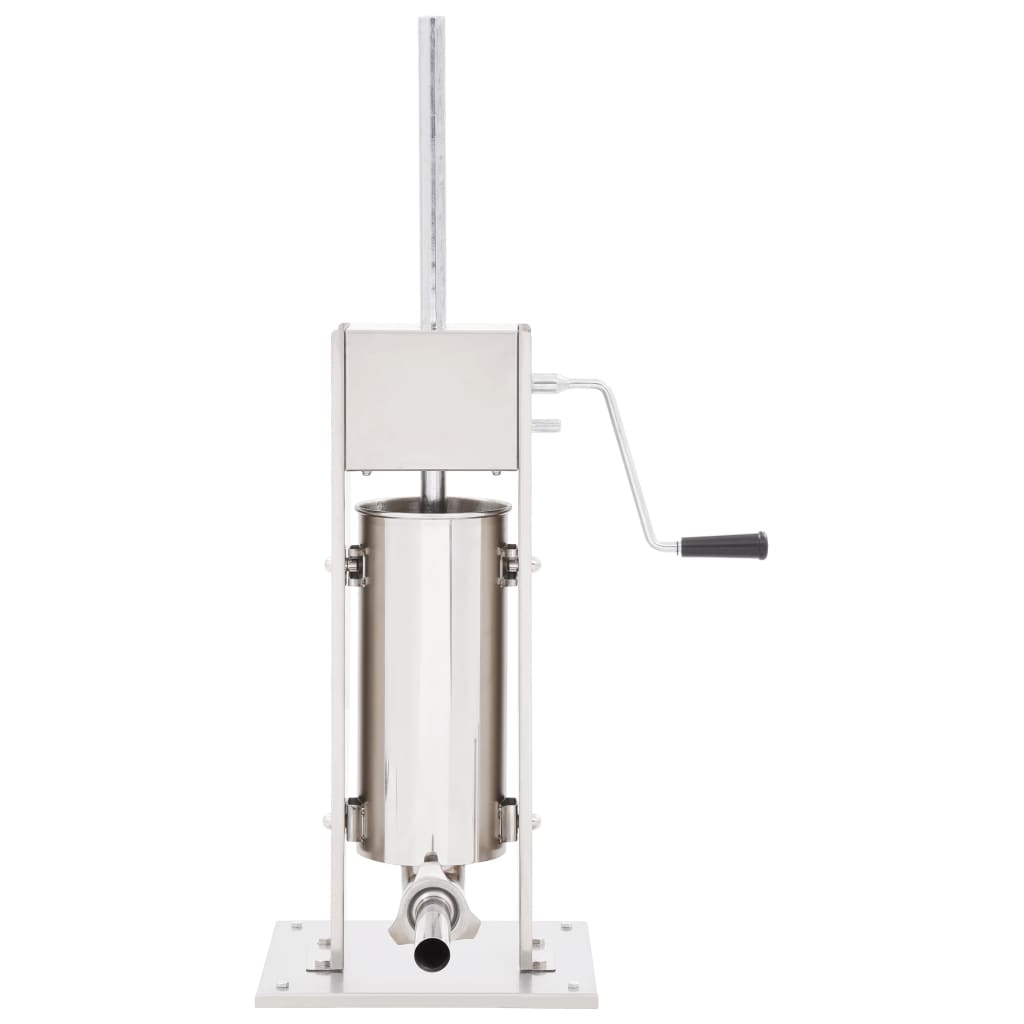 vidaXL Aparat de umplut cârnați manual, argintiu, 5 L, oțel inoxidabil vidaXL Aparat de umplut cârnați manual, argintiu, 5 L, oțel inoxidabil