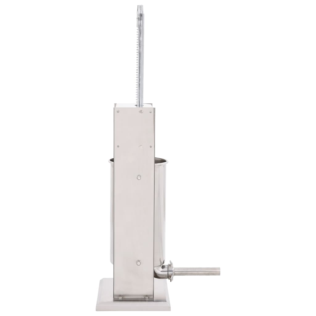 vidaXL Aparat de umplut cârnați manual, argintiu, 15L, oțel inoxidabil vidaXL Aparat de umplut cârnați manual, argintiu, 15L, oțel inoxidabil
