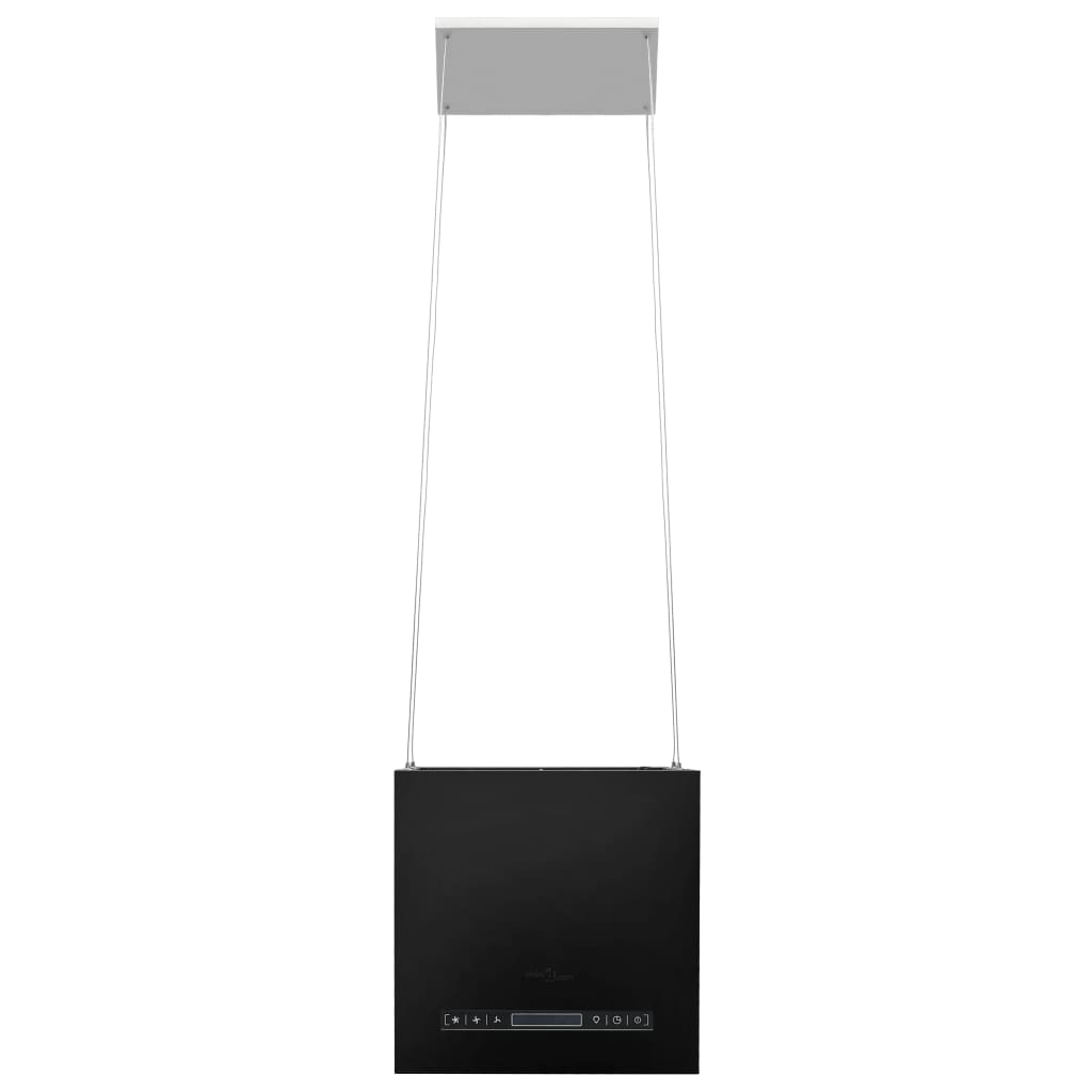 vidaXL Hotă suspendată insulă, LCD tactil, 37 cm, oțel vidaXL Hotă suspendată insulă, LCD tactil, 37 cm, oțel