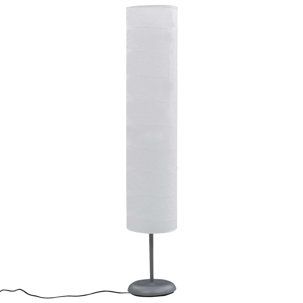 vidaXL Lampă de podea cu suport, alb, 121 cm E27 vidaXL Lampă de podea cu suport, alb, 121 cm E27