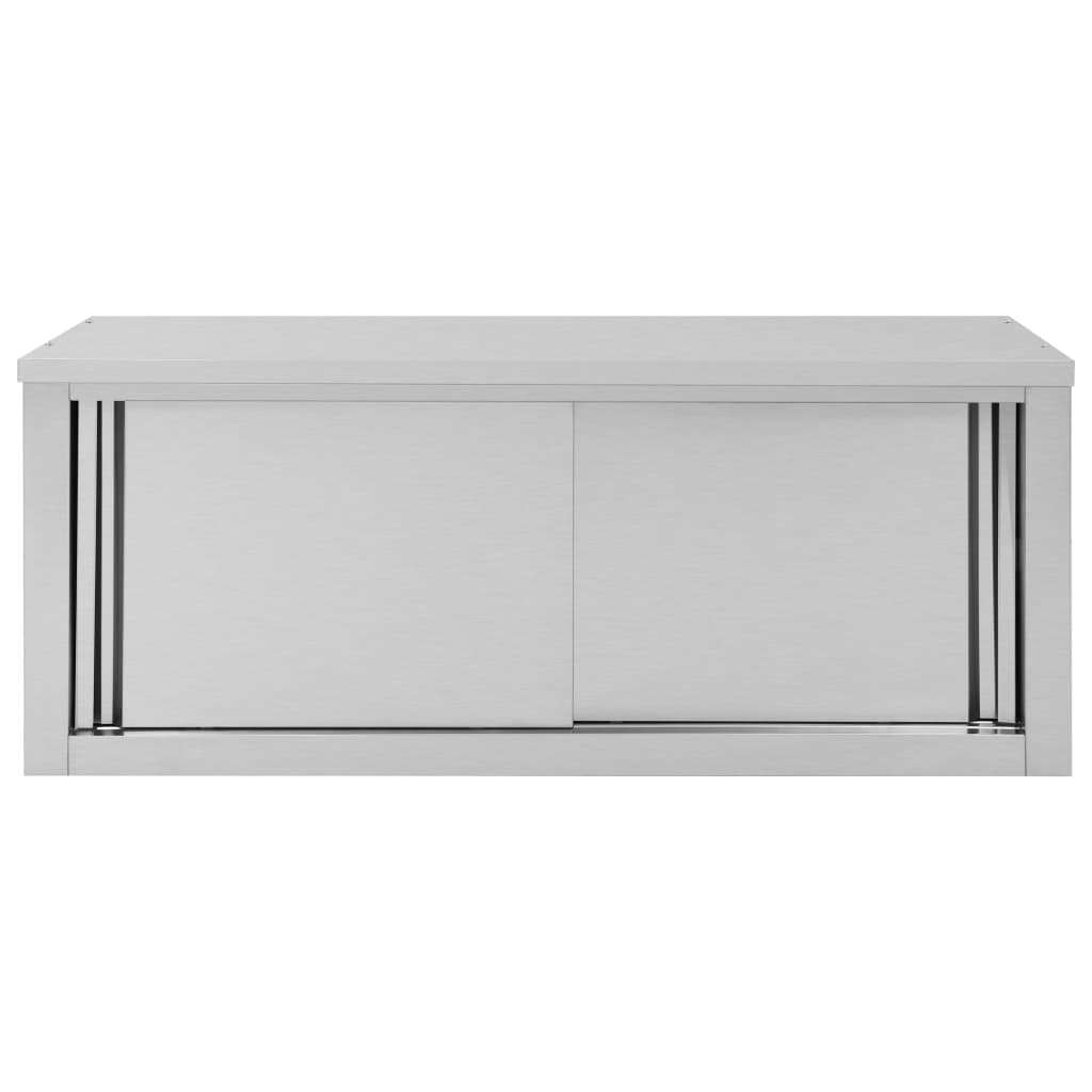 vidaXL Dulap bucătărie cu uși glisante, 120x40x50 cm, oțel inoxidabil vidaXL Dulap bucătărie cu uși glisante, 120x40x50 cm, oțel inoxidabil