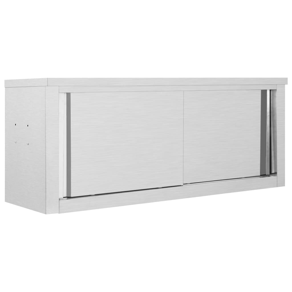 vidaXL Dulap bucătărie cu uși glisante, 120x40x50 cm, oțel inoxidabil vidaXL Dulap bucătărie cu uși glisante, 120x40x50 cm, oțel inoxidabil
