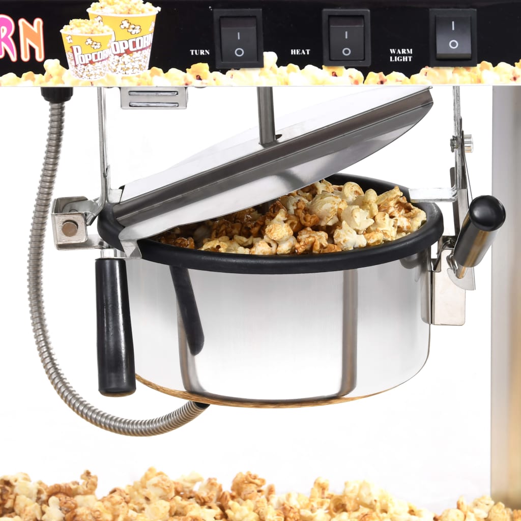 vidaXL Aparat de făcut floricele cu vas de teflon 1400 W vidaXL Aparat de făcut floricele cu vas de teflon 1400 W