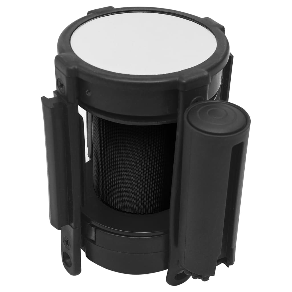 vidaXL Barieră bandă retractabilă, negru, 200 cm vidaXL Barieră bandă retractabilă, negru, 200 cm