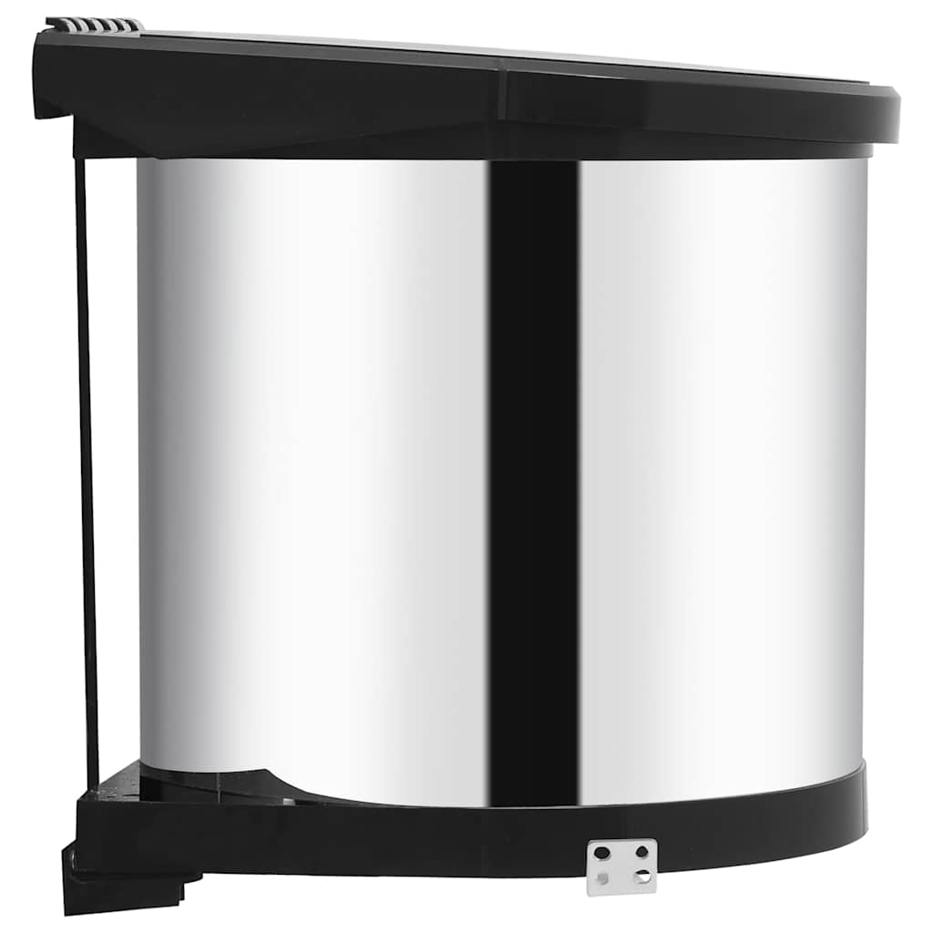 vidaXL Coș de gunoi încorporat de bucătărie, 8 L, oțel inoxidabil vidaXL Coș de gunoi încorporat de bucătărie, 8 L, oțel inoxidabil