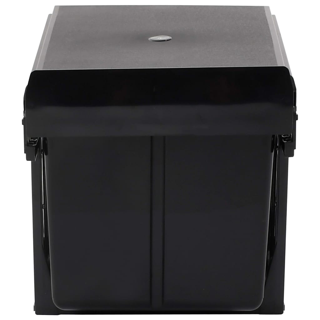 vidaXL Coș gunoi retractabil pentru dulap bucătărie, silențios, 36 L vidaXL Coș gunoi retractabil pentru dulap bucătărie, silențios, 36 L