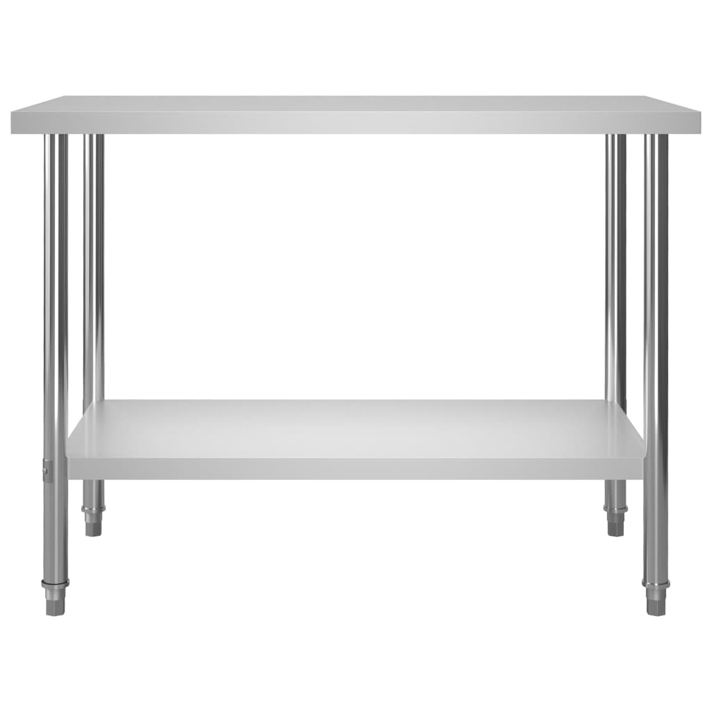 vidaXL Masă de lucru bucătărie, 120 x 60 x 85 cm, oțel inoxidabil vidaXL Masă de lucru bucătărie, 120 x 60 x 85 cm, oțel inoxidabil