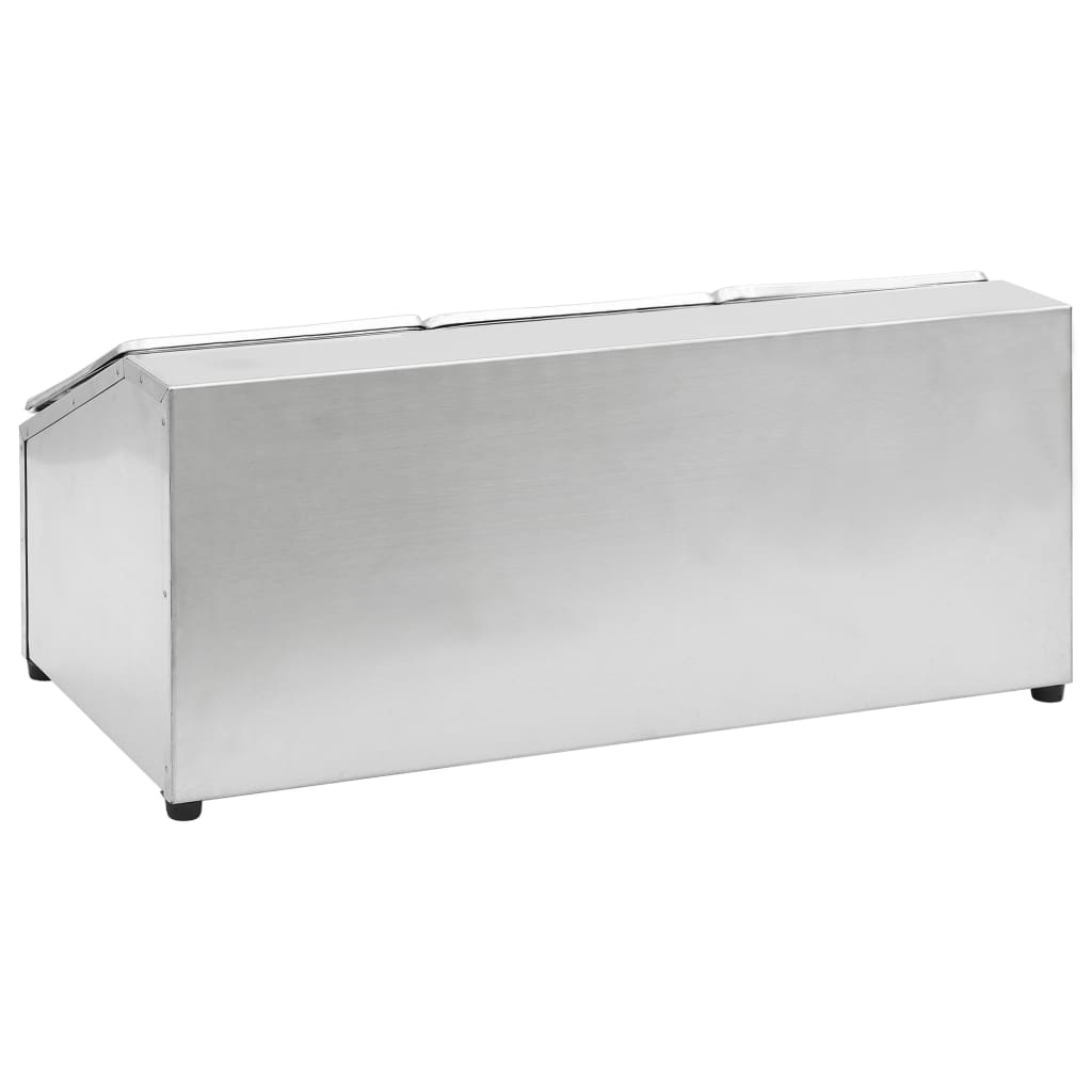vidaXL Recipient Gastronorm cu 3 secțiuni GN 1/6 oțel inoxidabil vidaXL Recipient Gastronorm cu 3 secțiuni GN 1/6 oțel inoxidabil