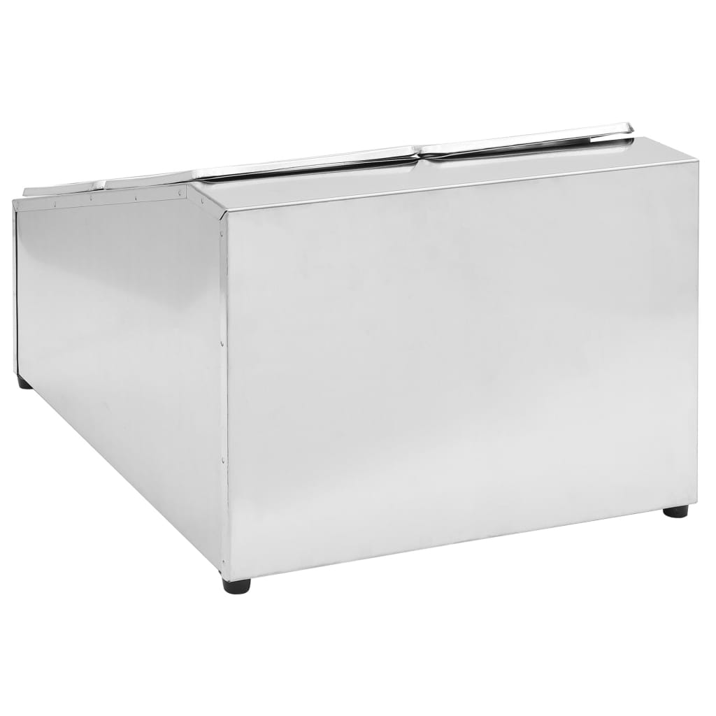 vidaXL Recipient Gastronorm cu 4 secțiuni GN 1/6 oțel inoxidabil vidaXL Recipient Gastronorm cu 4 secțiuni GN 1/6 oțel inoxidabil