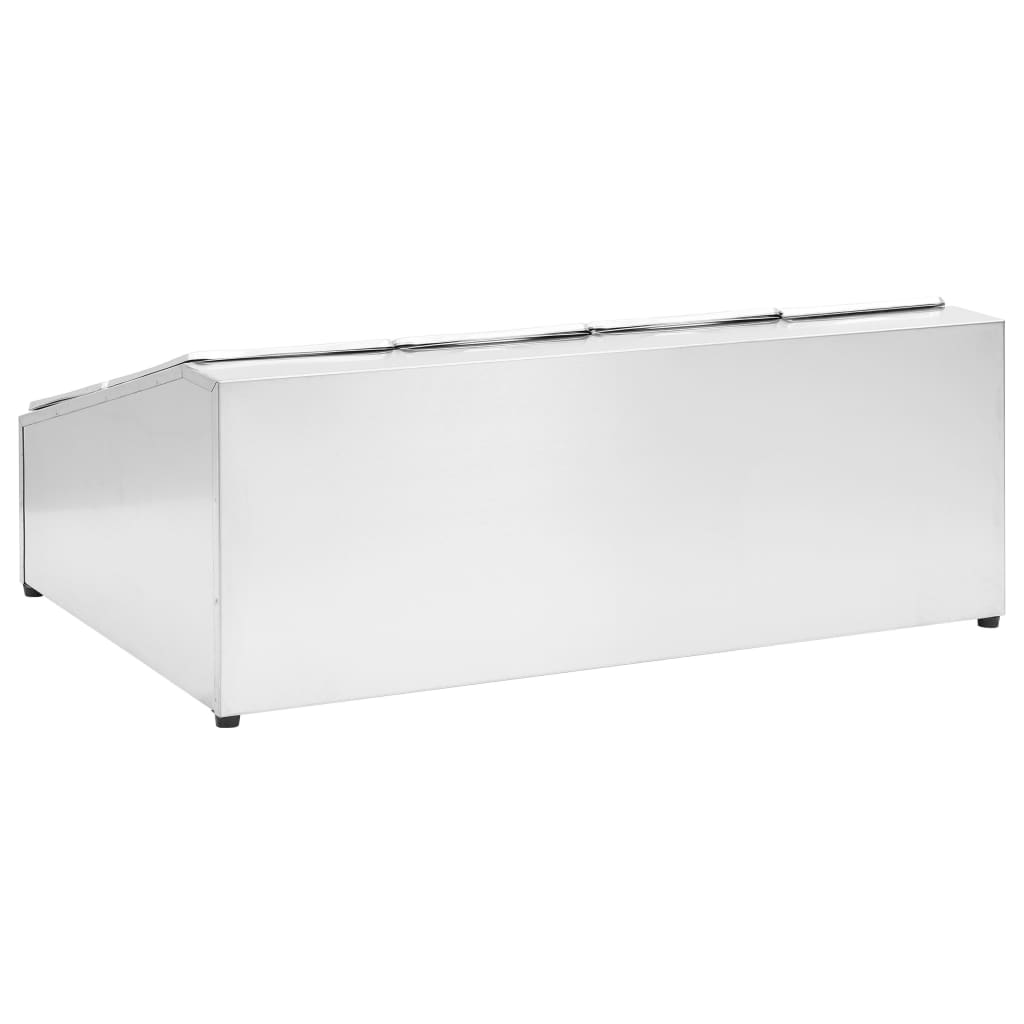 vidaXL Recipient Gastronorm cu 8 secțiuni GN 1/6 oțel inoxidabil vidaXL Recipient Gastronorm cu 8 secțiuni GN 1/6 oțel inoxidabil