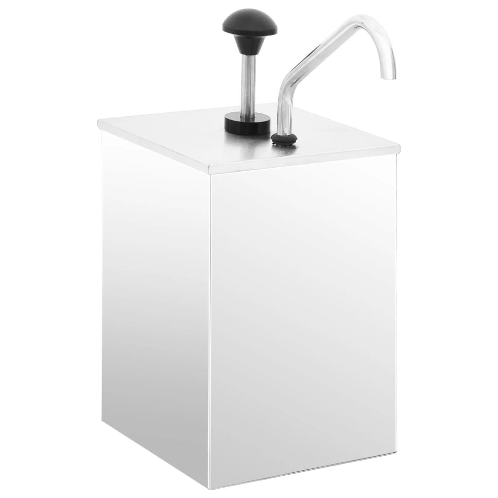 vidaXL Dozator de sos, 3,5 L, oțel inoxidabil vidaXL Dozator de sos, 3,5 L, oțel inoxidabil