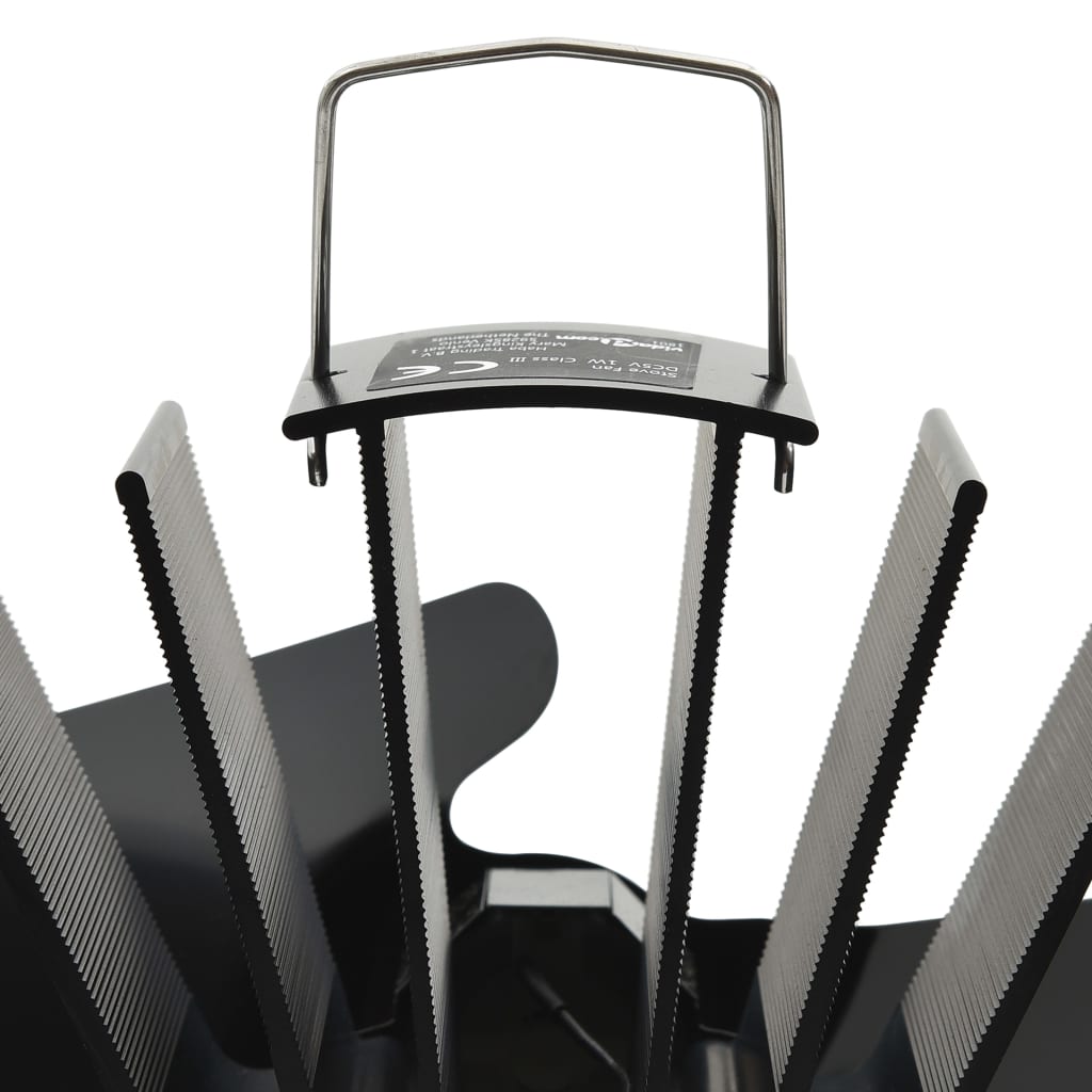 vidaXL Ventilator de sobă cu alimentare termică, 2 palete, negru vidaXL Ventilator de sobă cu alimentare termică, 2 palete, negru