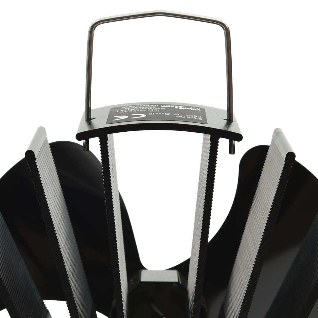 vidaXL Ventilator de sobă cu alimentare termică, 3 palete, negru vidaXL Ventilator de sobă cu alimentare termică, 3 palete, negru