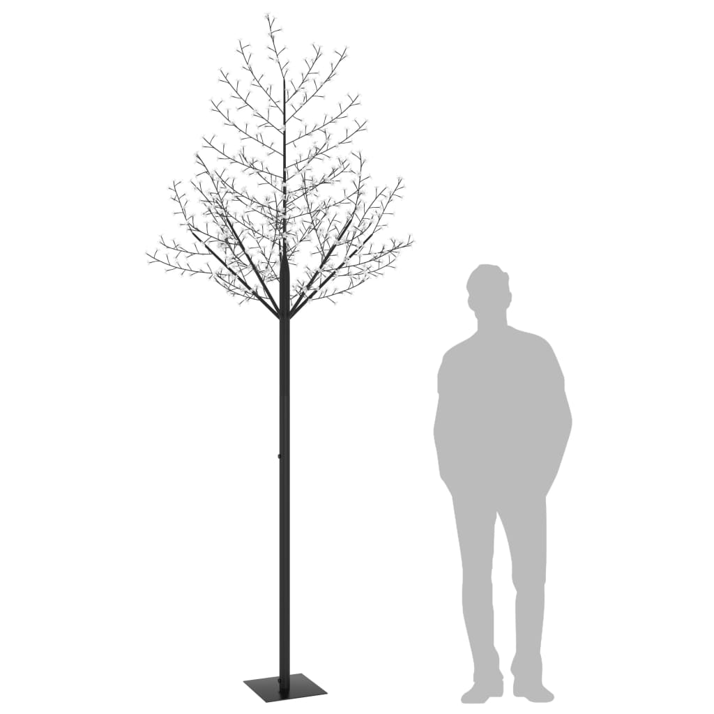 vidaXL Pom Crăciun, 600 LED-uri lumină albastră, flori de cireș 300 cm vidaXL Pom Crăciun, 600 LED-uri lumină albastră, flori de cireș 300 cm