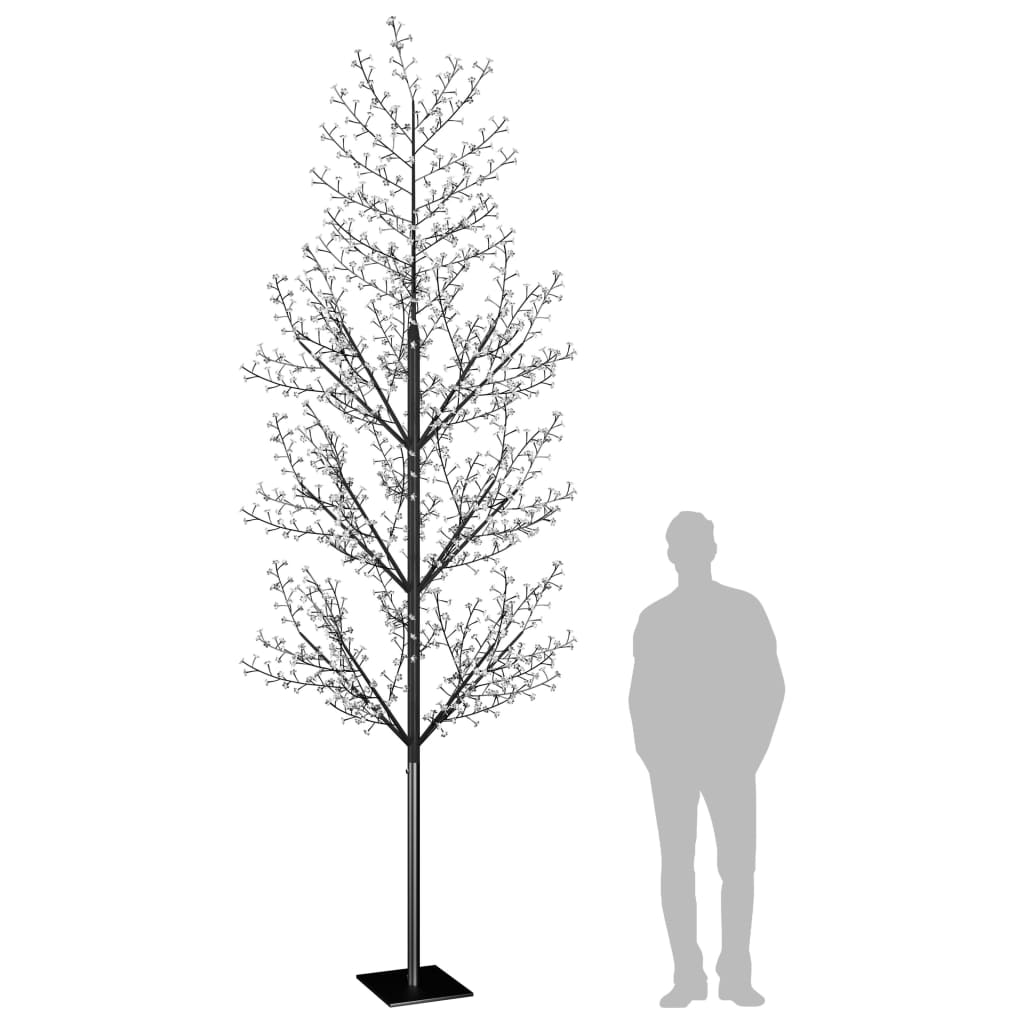 vidaXL Pom Crăciun, 1200 LED-uri lumină albastră flori de cireș 400 cm vidaXL Pom Crăciun, 1200 LED-uri lumină albastră flori de cireș 400 cm