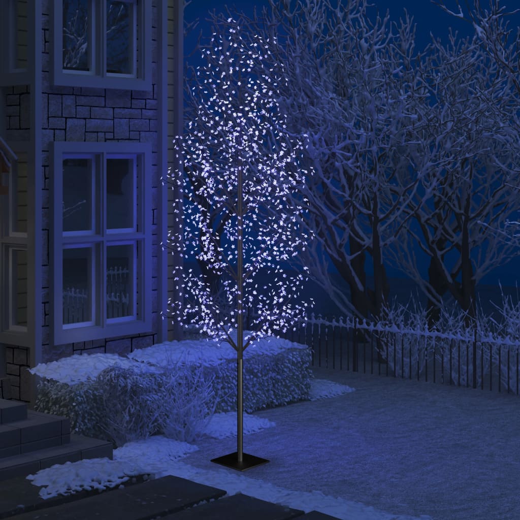 vidaXL Pom Crăciun, 1200 LED-uri lumină albastră flori de cireș 400 cm vidaXL Pom Crăciun, 1200 LED-uri lumină albastră flori de cireș 400 cm