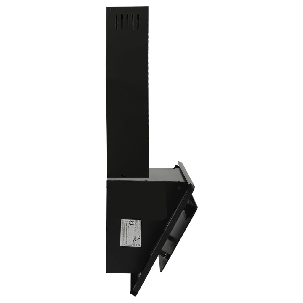 vidaXL Hotă de perete negru 60 cm oțel inoxidabil și sticlă securizată vidaXL Hotă de perete negru 60 cm oțel inoxidabil și sticlă securizată