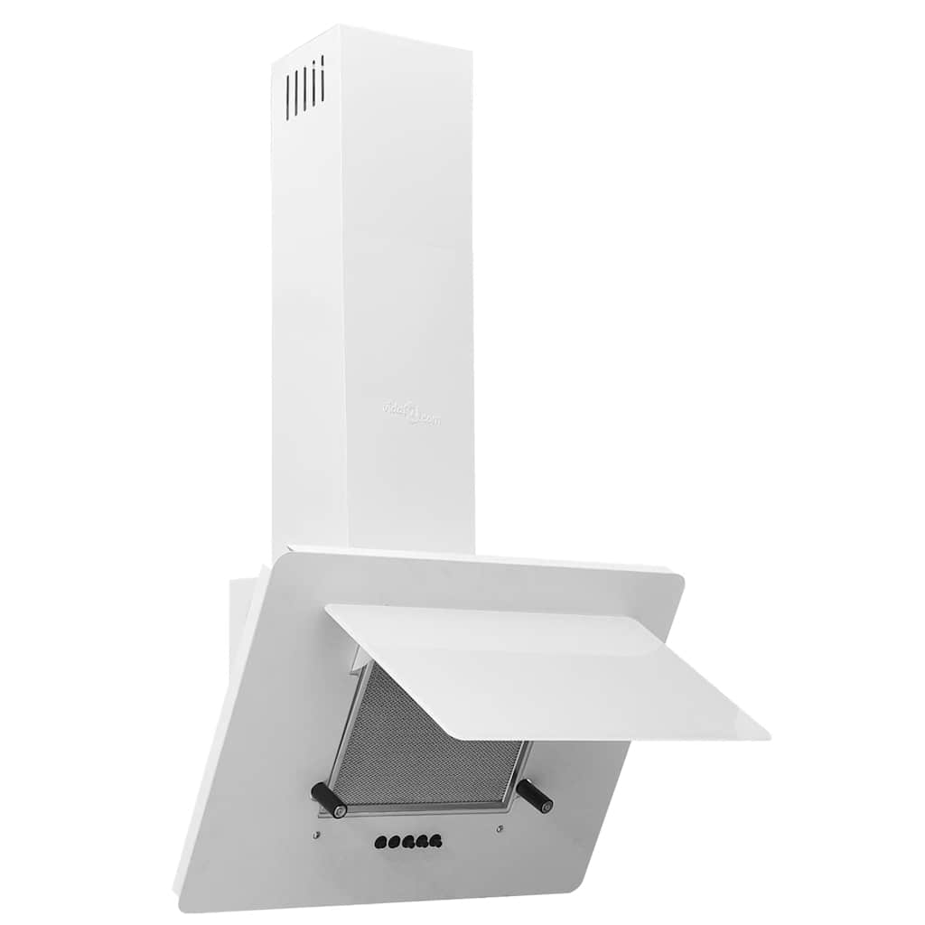 vidaXL Hotă de perete alb 60 cm oțel inoxidabil și sticlă securizată vidaXL Hotă de perete alb 60 cm oțel inoxidabil și sticlă securizată