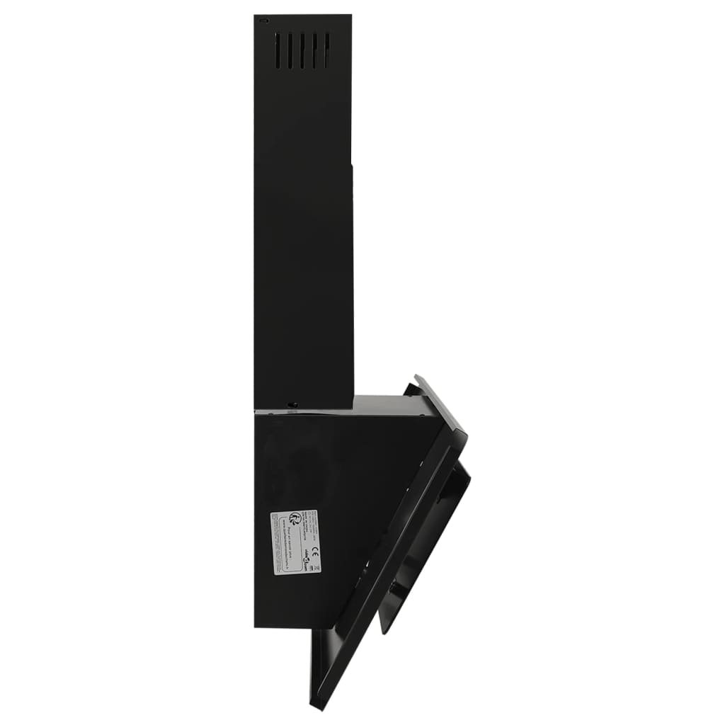 vidaXL Hotă de perete negru 90 cm oțel inoxidabil și sticlă securizată vidaXL Hotă de perete negru 90 cm oțel inoxidabil și sticlă securizată