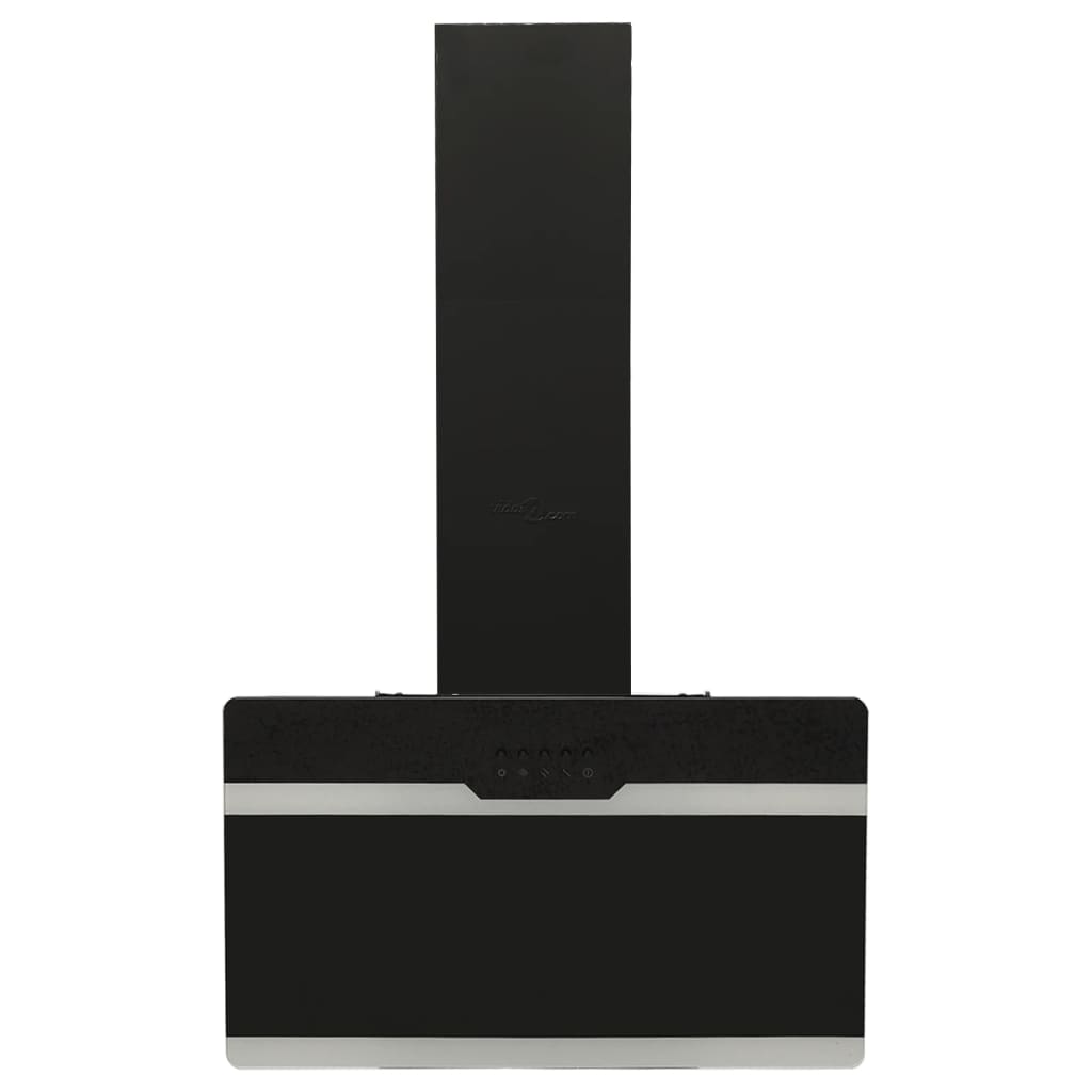 vidaXL Hotă de perete, negru, 60 cm, oțel și sticlă securizată vidaXL Hotă de perete, negru, 60 cm, oțel și sticlă securizată