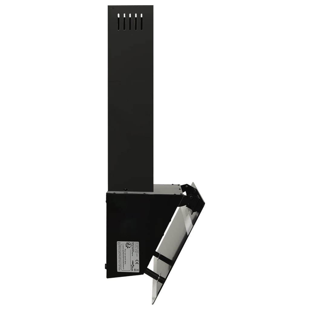 vidaXL Hotă de perete, negru, 60 cm, oțel și sticlă securizată vidaXL Hotă de perete, negru, 60 cm, oțel și sticlă securizată