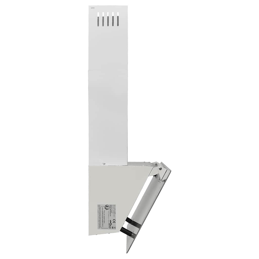 vidaXL Hotă de perete, alb, 60 cm, oțel și sticlă securizată vidaXL Hotă de perete, alb, 60 cm, oțel și sticlă securizată