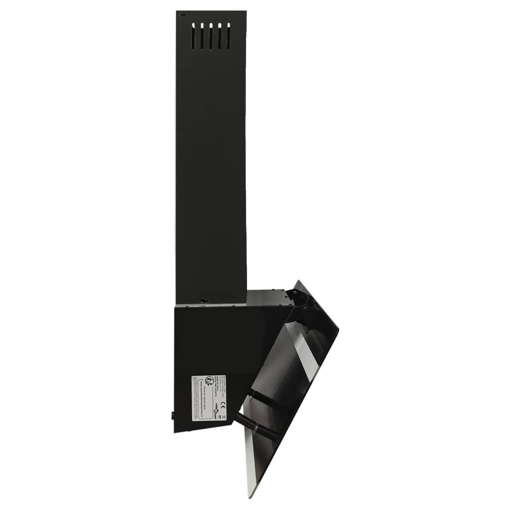 vidaXL Hotă de perete, negru, 90 cm, oțel și sticlă securizată vidaXL Hotă de perete, negru, 90 cm, oțel și sticlă securizată