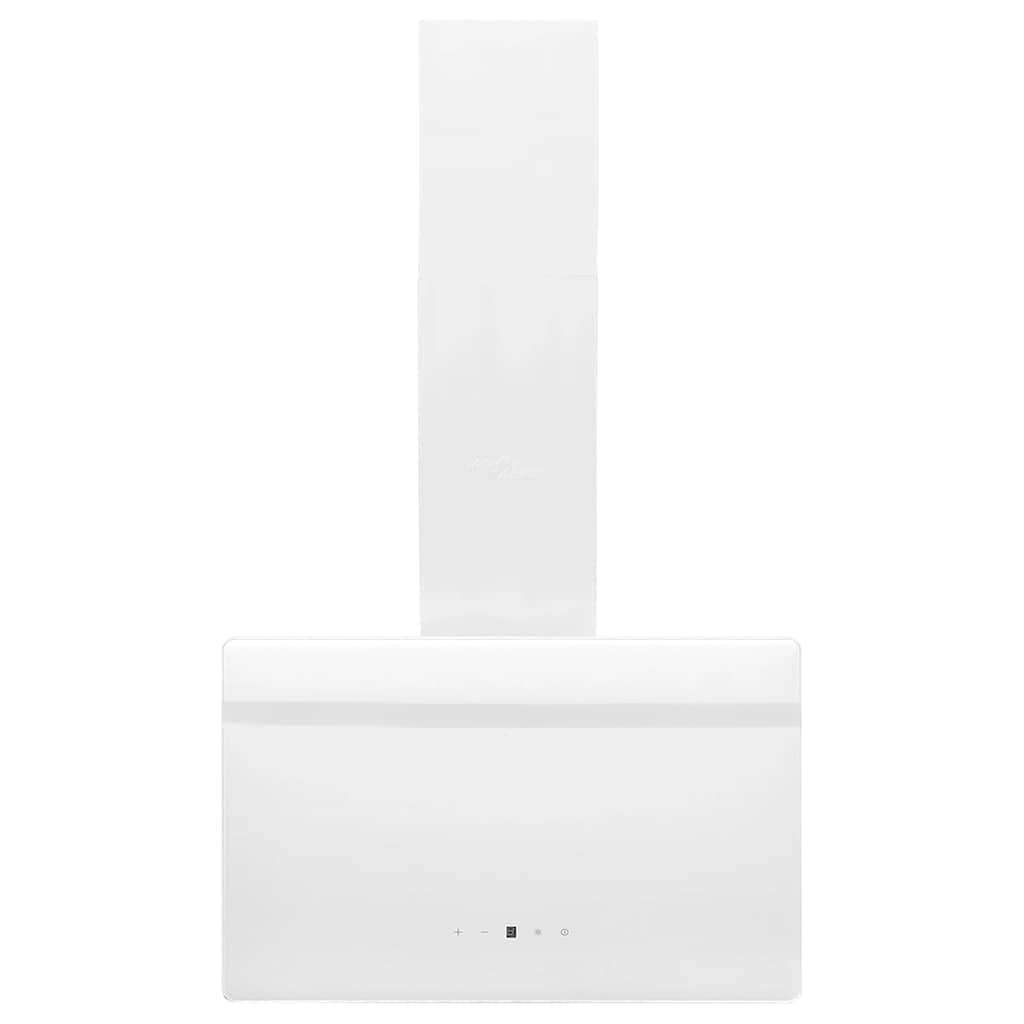 vidaXL Hotă de perete, alb, 60 cm, oțel și sticlă securizată vidaXL Hotă de perete, alb, 60 cm, oțel și sticlă securizată