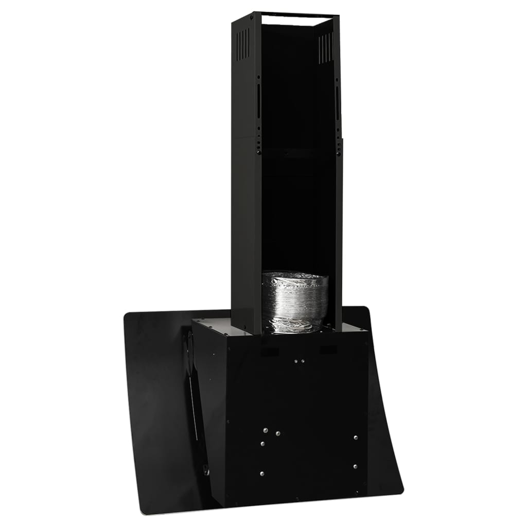 vidaXL Hotă de perete negru 60 cm oțel și sticlă securizată vidaXL Hotă de perete negru 60 cm oțel și sticlă securizată