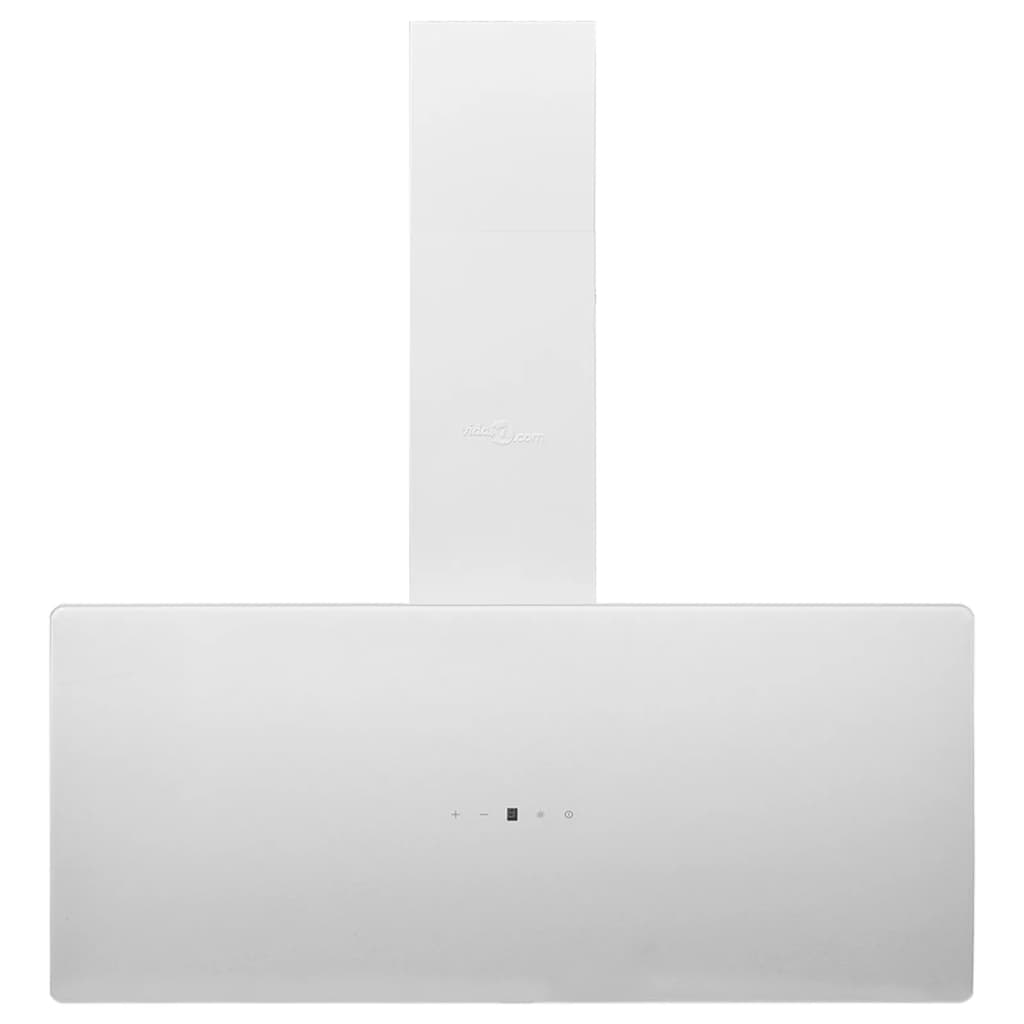 vidaXL Hotă de perete, alb, 90 cm, oțel și sticlă securizată vidaXL Hotă de perete, alb, 90 cm, oțel și sticlă securizată