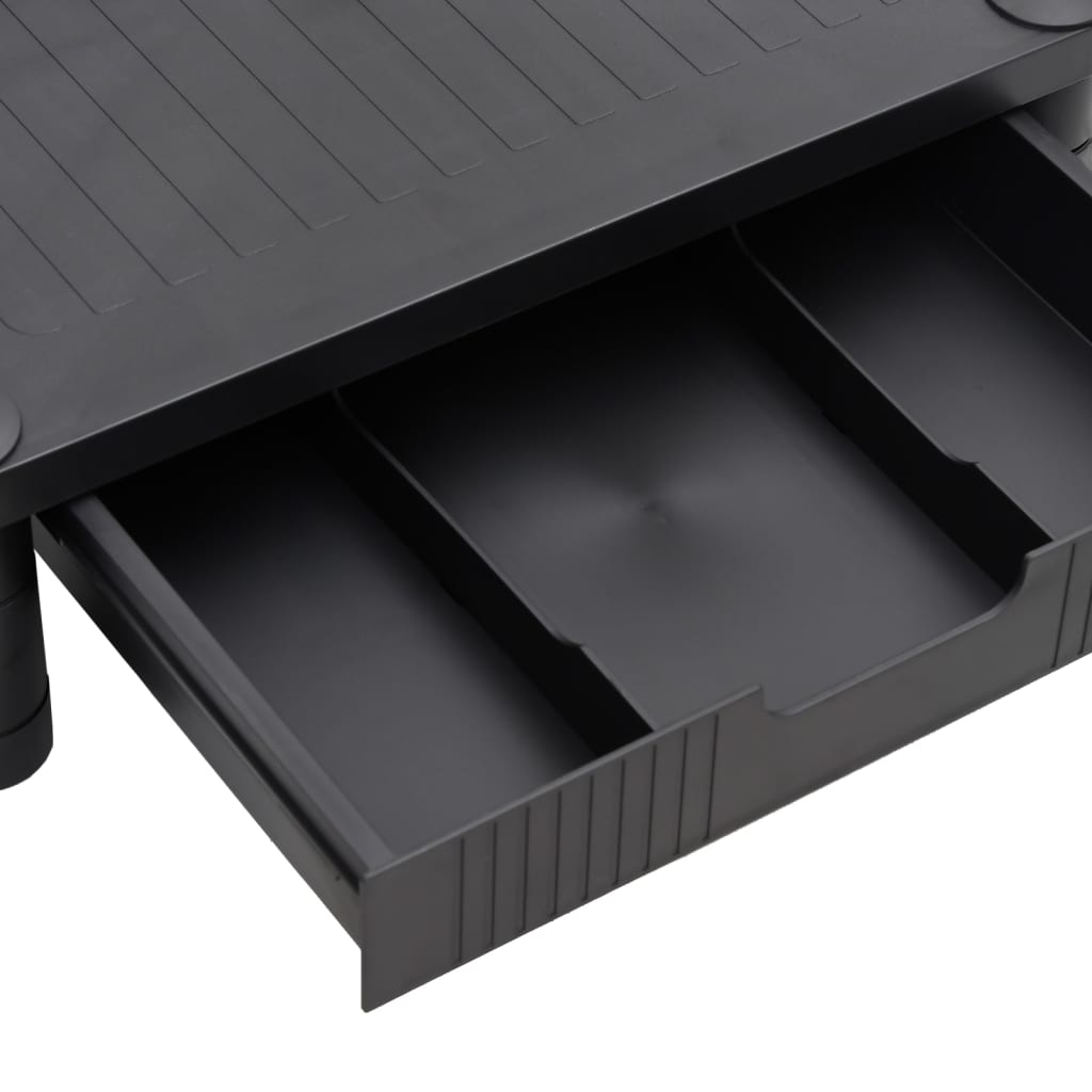 vidaXL Suport pentru monitor, negru, 43x30,5x13 cm